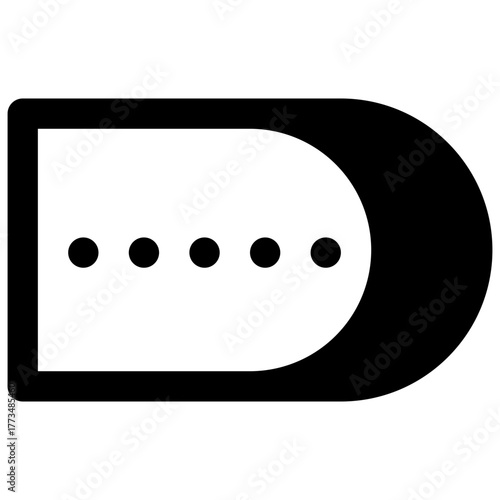 Morbier. Outlined stroke vector icon with black-filled details.