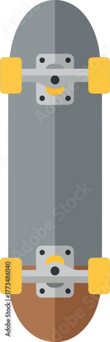 Flat design skateboard vector illustration for urban youth