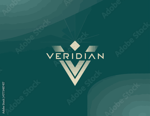 A sophisticated logo design featuring geometric elements and elegant lines, embodying modernity and professionalism for brands in tech, finance, or luxury sectors.