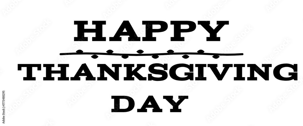 Fototapeta premium Happy Thanksgiving Day Bold Divider Design