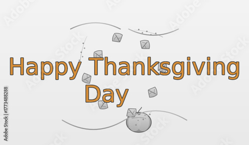 Happy Thanksgiving Day with Pumpkin