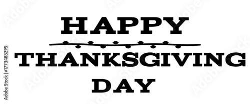Happy Thanksgiving Day Bold Divider Design