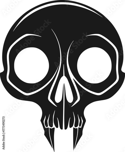 Design of alien skull icon