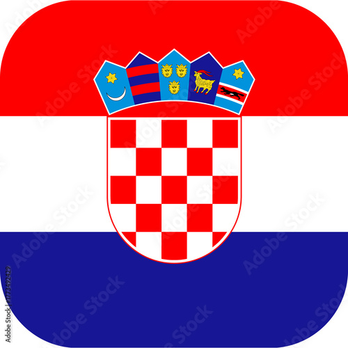 Croatia Flag Rounded Square Icon