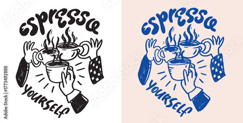 Cute hand drawn doodle lettering quote. Lettering for t-shirt design, mug print, bag print, clothes fashion. 100% hand drawn vector image.