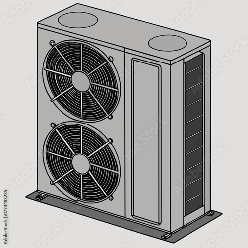 Illustration of an air conditioning unit