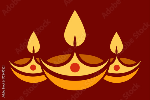 Vector illustration of an abstract background with a set of hot orange and yellow fire flames as a danger and burning symbol or icon for a warning sign design