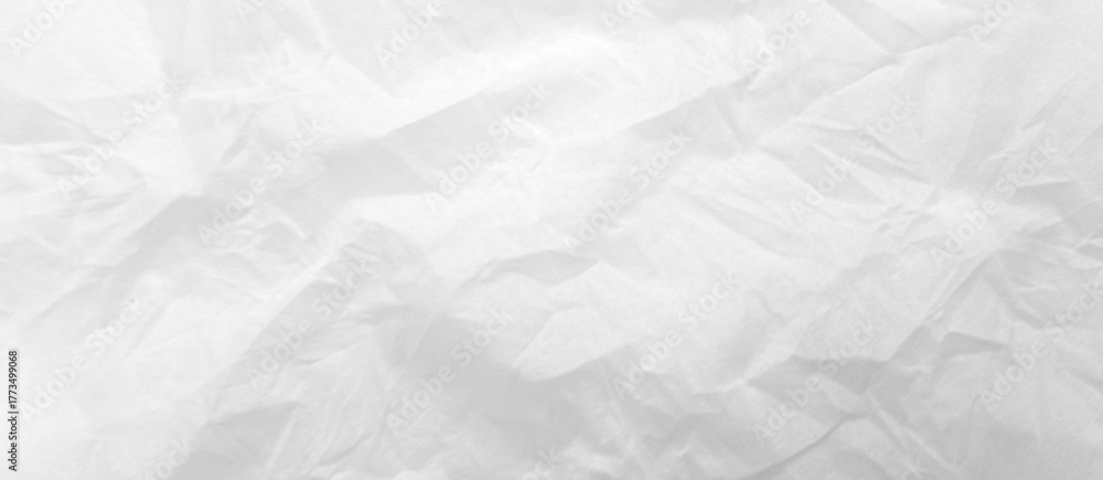 Fototapeta premium Background Crumpled Paper Poster Photo Effect Mockup, Paper texture overlay effect white color transparent