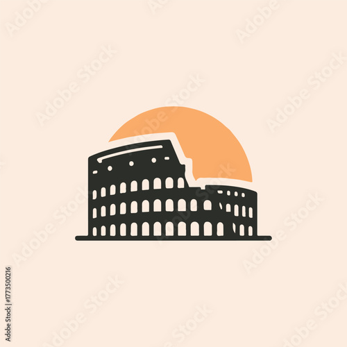 Colosseum Rome Logo
