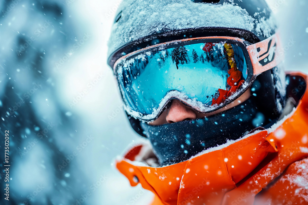 Fancy winter resort ski snowboard sports active leisure family friends leisure, Generative AI