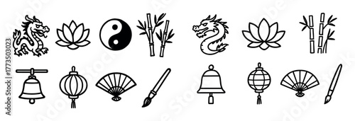 Oriental Culture Icons