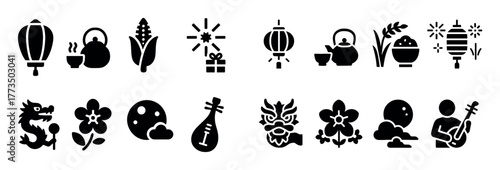Oriental Culture Icons