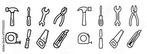 Hand-Drawn Tool Icons