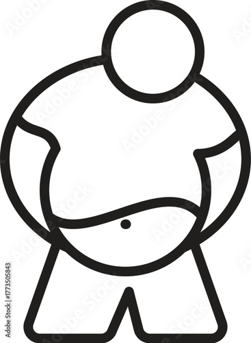 obesity in outline style