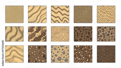 Sand Texture Patterns A Collection of Earthy Design Elements