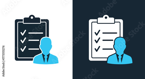 Secure data refresh complete icon - Vector icon symbol for website - Icon vector - Blue icon vector - Line and glyph solid icon and logo template