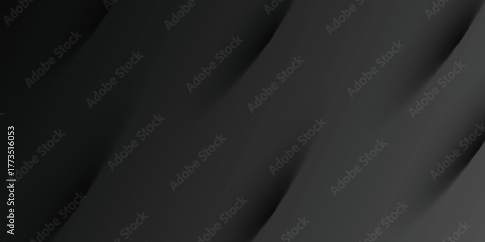 Obraz premium Abstract black background. Dark diagonal lines vector illustration. Dark grey gradient layout banner business concept.