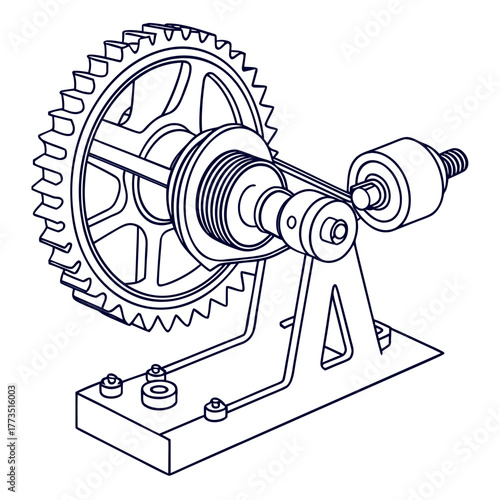 Belt drive illustration