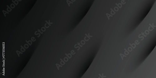 Abstract black background. Dark diagonal lines vector illustration. Dark grey gradient layout banner business concept.