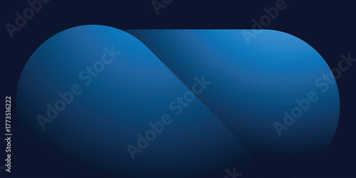 Abstract blue background with circle elements. Dynamic shapes composition art vector illustration. Wave layout banner business concept.