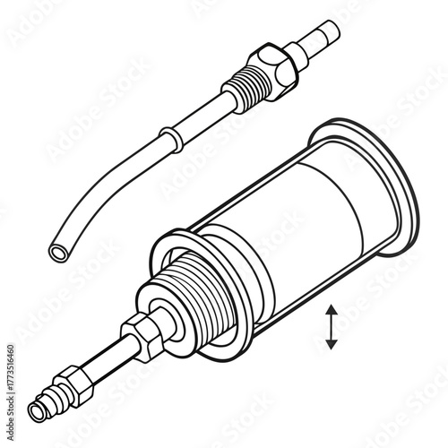 Grease gun illustration