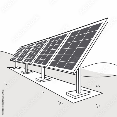 Solar panels array