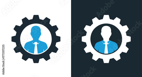 Photo play button media symbol - Vector icon symbol for website - Icon vector - Blue icon vector - Line and glyph solid icon and logo template