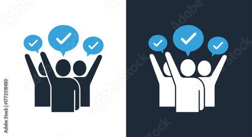 Blue pencil inside square icon - Vector icon symbol for website - Icon vector - Blue icon vector - Line and glyph solid icon and logo template