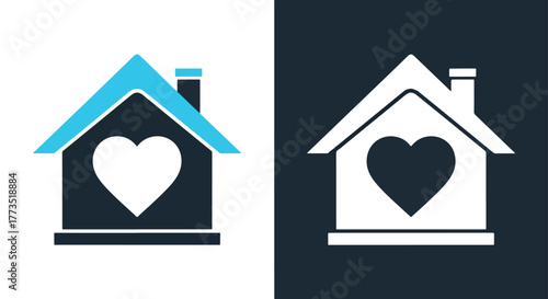 People communicating icon design - Vector icon symbol for website - Icon vector - Blue icon vector - Line and glyph solid icon and logo template