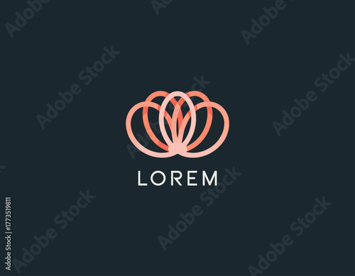 An elegant floral design featuring interwoven petals in soft hues, this image symbolizes beauty, growth, and serenity while embracing a modern artistic style suitable for various applications.