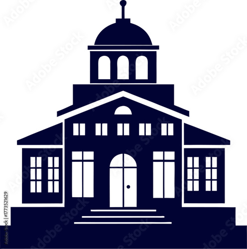 silhouette of a building