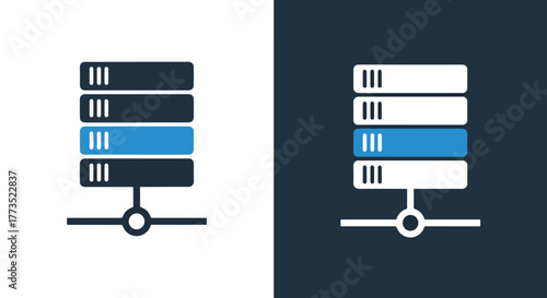 People communicating icon design - Vector icon symbol for website - Icon vector - Blue icon vector - Line and glyph solid icon and logo template