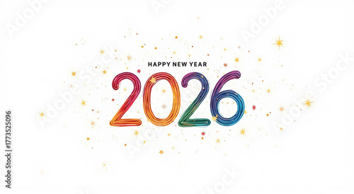 Elegant 2026 New Year backdrop with glitter, bokeh lights, and festive atmosphere
