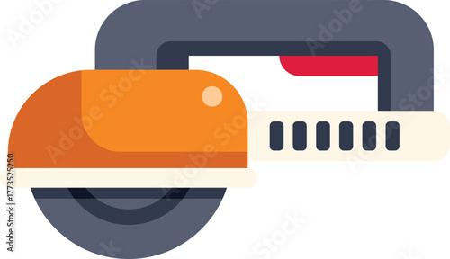 Angle grinder power tool cutting machine construction icon