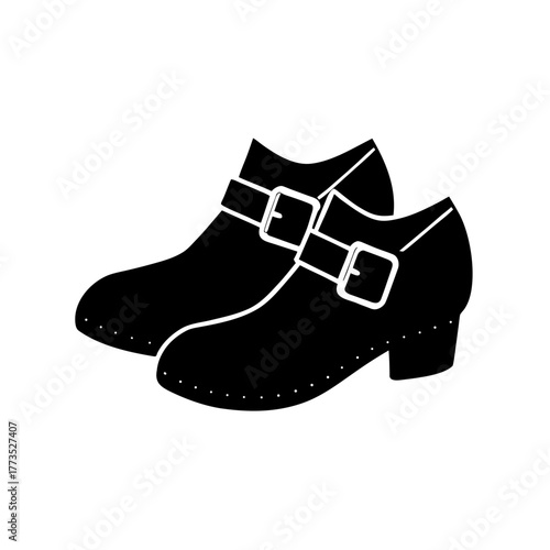 pilgrim shoes with buckles icon 