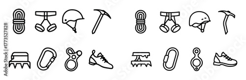 Minimalist Climbing Icons