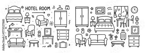 Hotel Room Doodles