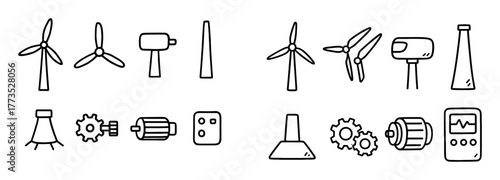 Wind Power Icons
