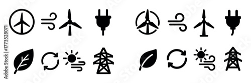 Wind Energy Icons