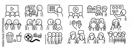 Cinema Doodle Icons