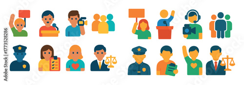 Protest Role Icons