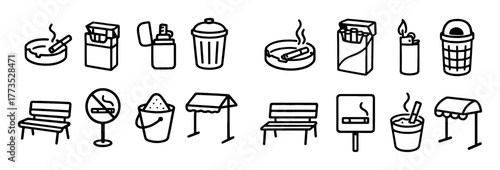 Smoking Area Icons