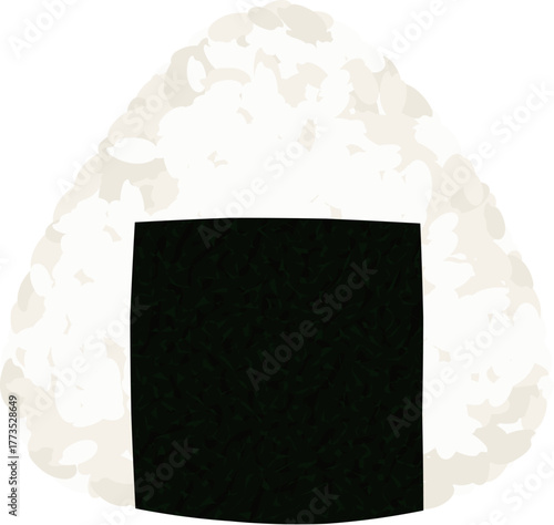 Onigiri/rice ball illustration, Salt, salted rice balls, Japan / おにぎり・おむすびのイラスト 塩 塩むすび 日本