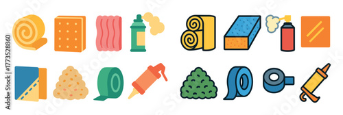 Home Insulation Icons
