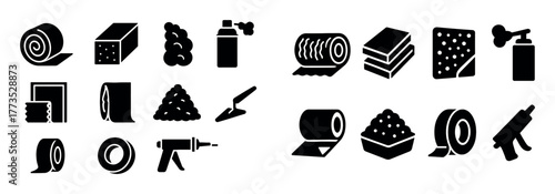 Home Insulation Icons