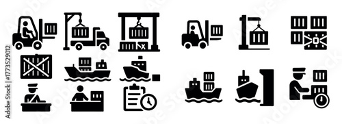 Cargo Transport Icons