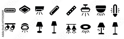 Icon Grid of Lighting