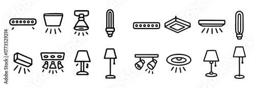 Hand-Drawn Lighting Icons