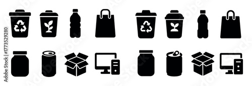 Waste Sorting Icons