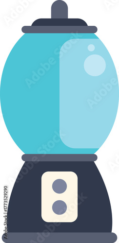 Classic vending machine dispensing colorful gumballs, ideal for illustrating concepts of childhood, treats, or sweets